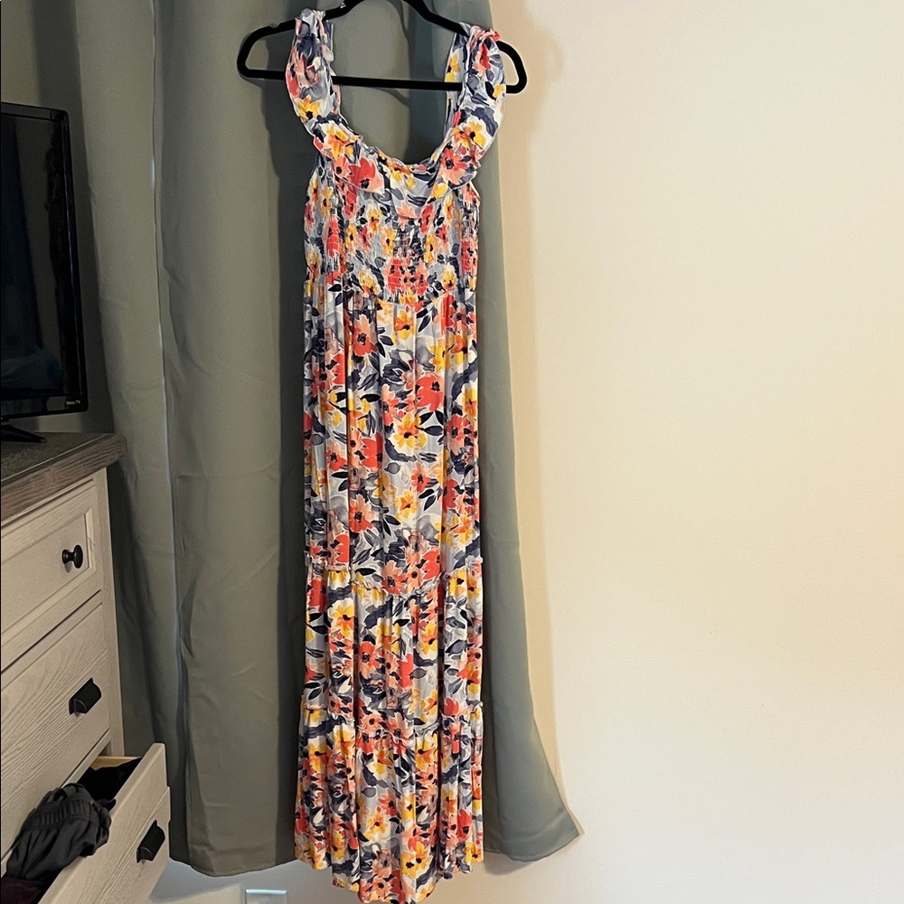 Floral maternity dress